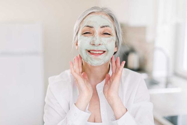 Anti-aging facial masks concept Anti-aging facial masks concept