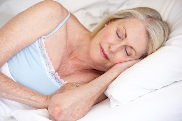 Senior Woman Asleep In Bed Senior Woman Asleep In Bed